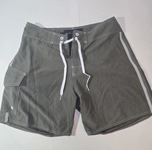 Pantalones Cortos De Colección Azul Vitamina Para Hombres Talla 33 Hechos en EE. UU. Llave Seguro Gris Bolsillo - Imagen 1 de 4