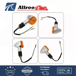 INTERMITENTE LUZ INTERMITENTE INTERMITENTE DELANTERO TRASERO PARA HONDA 4X ÁMBAR CROMO - Imagen 1 de 13