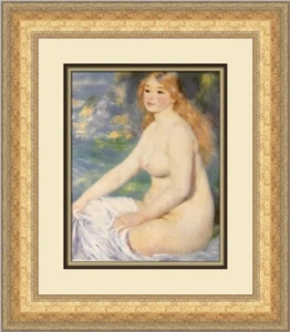 Pierre-Auguste Renoir Portrait of a Blonde Nude BatherCustom Framed Print - Picture 1 of 2