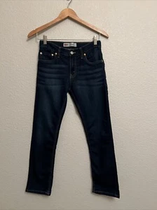 Levis 511 Jeans Straight & Slim Dark Blue Wash Stretch Whisker Sz 12 27 X 26.5 - Picture 1 of 5