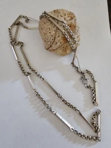 Ilias Lalaounis Sterling Silver 925 Gold Plated Bars Necklace Chain. - Picture 1 of 7