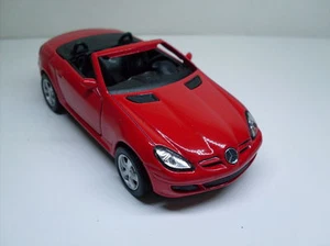 Mercedes Benz SLK rot, Welly Auto Modell ca. 1:35-1:38, Neu, OVP - Picture 1 of 1