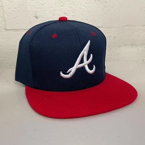 Atlanta Braves Snap Back Cap Hat Embroidered ATL Adjustable Flat Bill - Picture 1 of 5