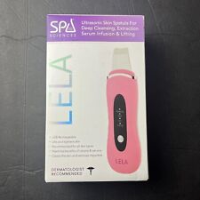 Spa Sciences LELA Ultrasonic Skin Spatula Deep Cleansing Extraction System Pink