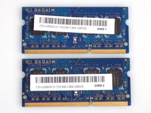 4GB Dell 0560NY Nanya NT2GC64B88B0NS-CG DDR3-1333MHz PC3-10600S SO-Dimm CL9 1.5V - Bild 1 von 1