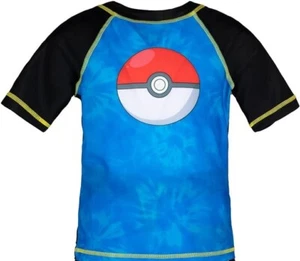 POKEMON POKE BALL UPF-50+ Ausschlagschutz Badeoberteil Shirt neu mit Etikett Jungen Gr. 4, 5-6 oder 7 $ 24 - Bild 1 von 2