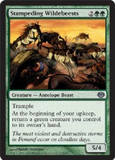 STAMPEDING WILDEBEESTS X4 4 4X Garruk vs Liliana MTG Magic Cards DJMagic