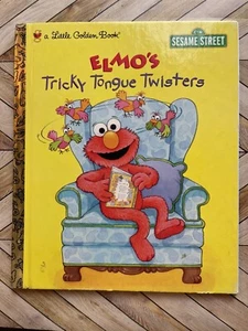 Elmo's Tricky Tongue Twisters | Little Golden Book | VINTAGE 1998 Sesame Street - Picture 1 of 3