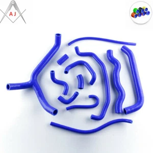 Blue For Honda VFR800 VFR 800 FI/VTEC Interceptor 2002-2008 Silicone Hoses Kit - Picture 1 of 9