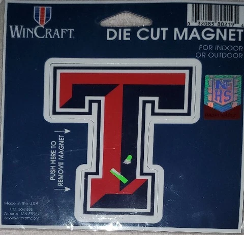 Texas Tech Red Raiders Magnet Vinyl Auto Fridge NCAA College Team Cover