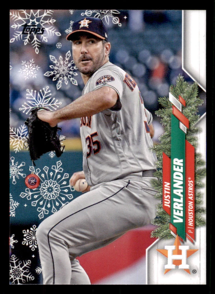 2020 Topps Walmart Holiday Variations #HW43 Justin Verlander/glove ornament - Image 1 of 2