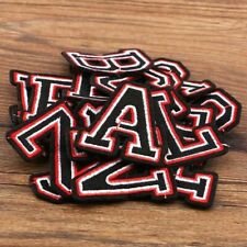 Patch Letter Retro Patches Iron on / Sew on Alphabet Embroidery Clothes
