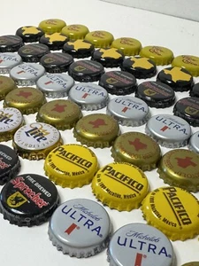 Metal Bottle Caps LOT of 70- Misc Caps - St Arnold, Pacific, Top Chico CLEANED - Picture 1 of 9