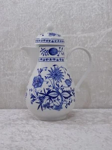 7VStqX - DDR Kahla Design Porzellan Kaffeekanne - Zwiebelmuster - Vintage - Bild 1 von 4