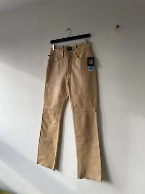 Ralph Lauren polo jeans co vintage leather trousers size 6 - Image 1 of 4