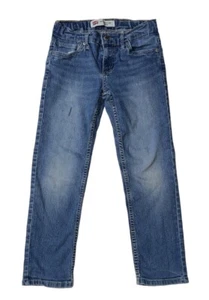 Preowned- Levi’s 502 Straight Cut Denim Jeans Boys (Size 8) - Picture 1 of 10