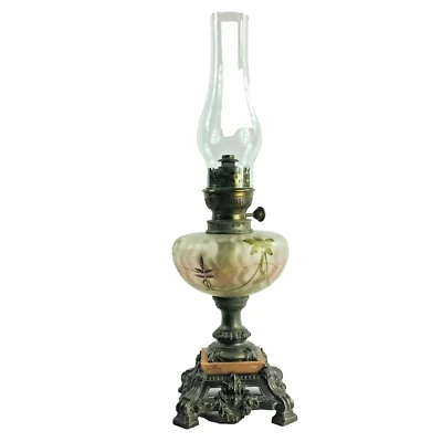 Antique Kerosene Oil Lamp Depose France - Image 1 of 4