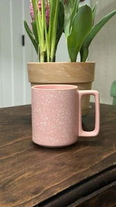 Starbucks Pink White Speckled Ceramic Coffee Tea Mug Cup 12 oz - Picture 1 of 5