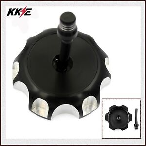 KKE CNC Billet Fuel Gas Cap for SUZUKI RMZ250 DRZ125 400 400E LTR450 06-09 Black
