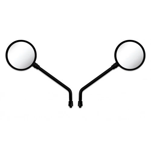 Espejos retrovisores izquierdo y derecho 8 mm negro (par) para Kawasaki KM 100 A 76-81 Foto 1 de 1