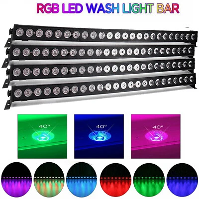 24*3W LED Bühnenbeleuchtung Wall Washer Licht Bar DMX DJ Lichteffekt Weihnachten - Bild 1 von 4