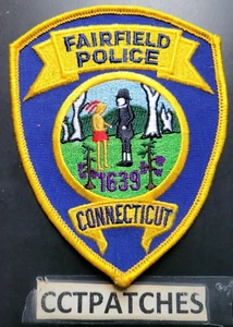 FAIRFIELD, CONNECTICUT POLIZEI SCHULTERAUFNÄHER CT - Bild 1 von 2