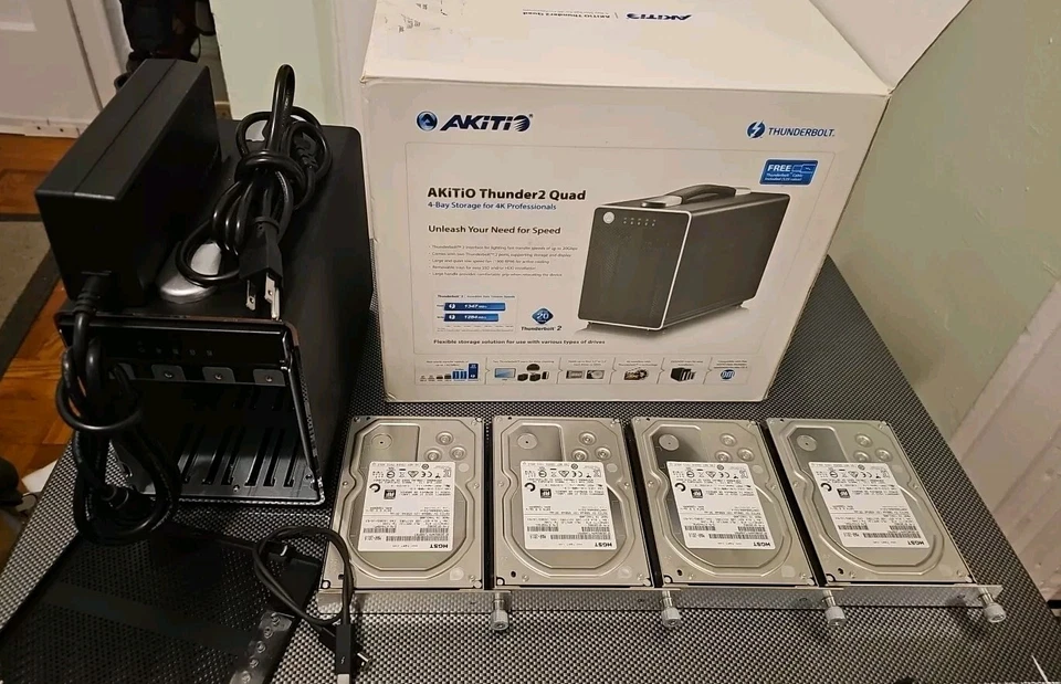 AKiTiO Thunder2 QUAD 16TB 3.5" HD - Image 1 of 4