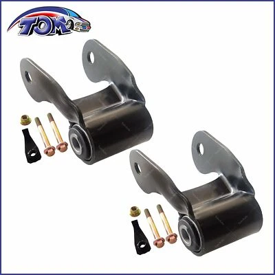 Grillete de resorte de hoja trasera 2 piezas para Ford 2008-2016 F-250 F-350 Super Duty Foto 1 de 3