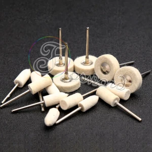 2.35Mm Felt Polishing Buffing Pads For Dremel Rotary Tools Plastic Wheel Wool - Picture 1 of 8