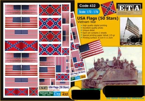 ETA Diorama 1/72 - 1/76 Vietnam War - US Flags (50 stars) - Picture 1 of 1