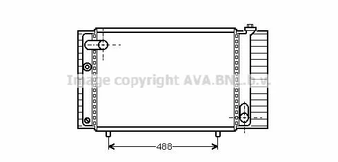 97504127 97504128 Radiatore Motore per TALBOT HORIZON 1.9 DIESEL 84"-> 86" NUOVO - Immagine 1 di 1