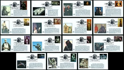 USA, SCOTT # 4143, COMPLETE SET OF 15 GLEN FDC COVERS - STAR WARS 2007 - Image 1 of 4