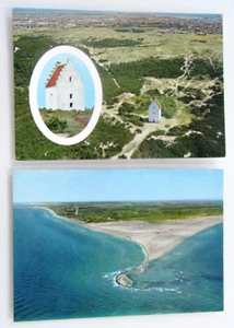 DÄNEMARK Postkarten Lot 2 x SKAGEN Luftaufnahme Danmark postcards Aerial View - Bild 1 von 2