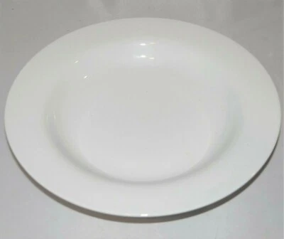 Ensaladera sopa de borde ancho totalmente blanca con borde ancho de 9" Indonesia Foto 1 de 4