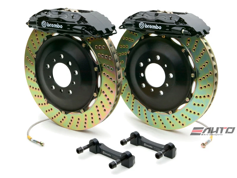 Brembo Front GT Brake 4pot Caliper Black 355x32 Drill Disc for G35 350Z Fairlady - Image 1 of 1