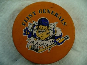 UHL Flint Generals Happy Halloween Oficial Disco de Hockey Naranja Coleccionar Discos - Imagen 1 de 2
