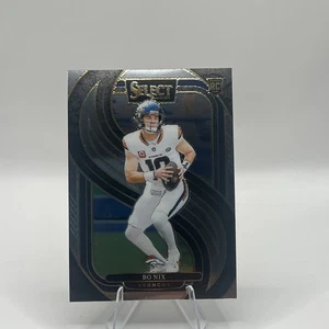 Panini Select 2024 - Premier Level Bo Nix #117 Silver Prizm (RC) Broncos - Imagen 1 de 2