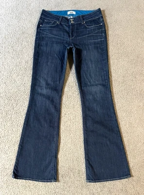 Paige Hidden Hills Women's Flare Blue Jeans - Tagged 31 - Measured 32 x 34 - Image 1 of 4