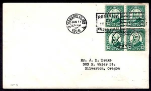 #622 13¢ Benjamin Harrison Block of 4, January 11 1926 Indianapolis IN - Picture 1 of 1