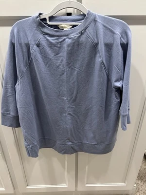  MATILDA JANE BLUE IN THE MOMENT SWEATSHIRT TOP SIZE XS 31689T EYELET - Image 1 of 4