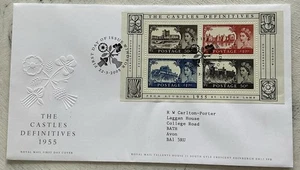 GB QEII 2005 Castles Definitives Minisheet RMFDC Windsor SHS - Picture 1 of 4
