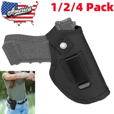 1-4PACK Universal IWB OWB Gun Holster Tactical Concealed Carry Left/right Pistol - Image 1 of 4