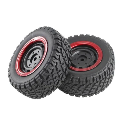 2 Stück RC-Autoräder 1/16, einfach zu installierende Reifen für 16103, - Bild 1 von 4