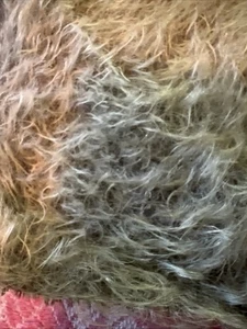 INTERCAL 1/2” Mohair Fabric Pale Green 32”x36” Sparse Soft Miniature Bears New - Picture 1 of 7