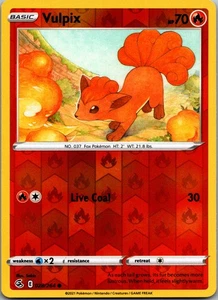 Vulpix (28) Reverse Holo Common SWSH08: Fusion Strike 028/264 NM - Picture 1 of 2