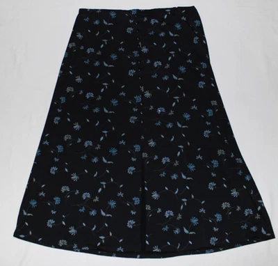 Dressbarn женщина Midi длины юбка размер 22/24 Вт черный цветочный эластичный пояс - Изображение 1 из 4