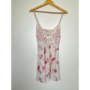 Vintage California Dynasty Floral Babydoll Slip Dress/Top Size XL Coquette  - Picture 1 of 4