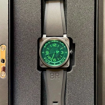 Bell & Ross BR 03-92 H.U.D Green Ceramic Men's Watch Good working condition - Image 1 of 4