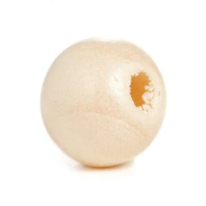 600 Natural Clear Coat Wood Beads Bulk 10 x 8mm Round Wood Bead with 3mm Hole - Picture 1 of 2