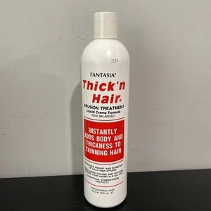 [ 1 Bottle ] Fantasia Thick 'n Hair Infusion Treatment Professional 16 Fl Oz. - Picture 1 of 7
